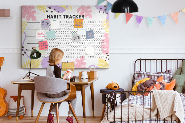 Cork display board Habit tracker