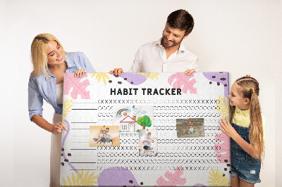 Cork display board Habit tracker