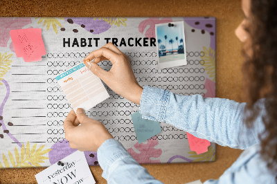 Cork display board Habit tracker