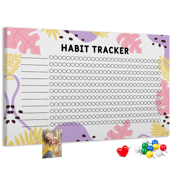 Cork display board Habit tracker