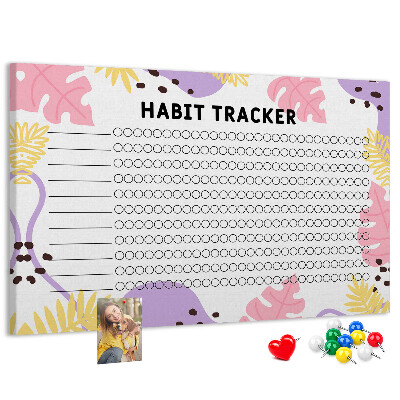 Cork display board Habit tracker