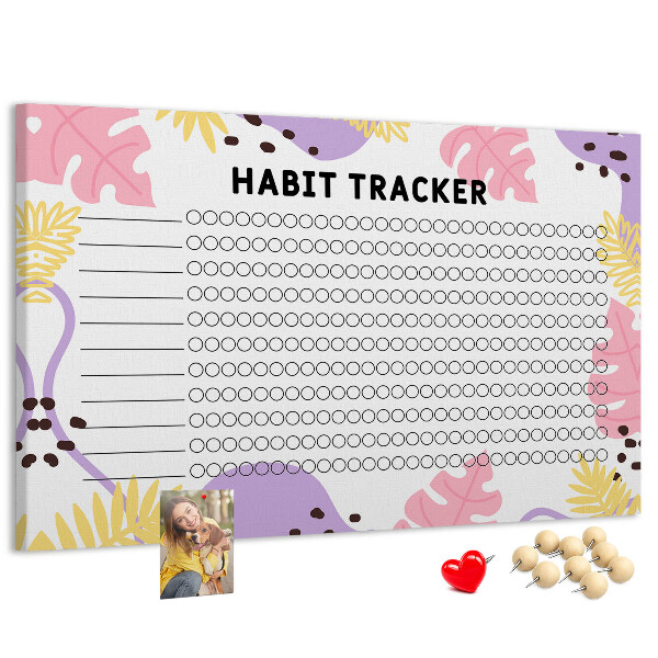 Cork display board Habit tracker