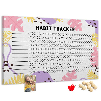 Cork display board Habit tracker