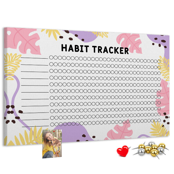 Cork display board Habit tracker