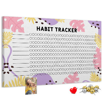Cork display board Habit tracker