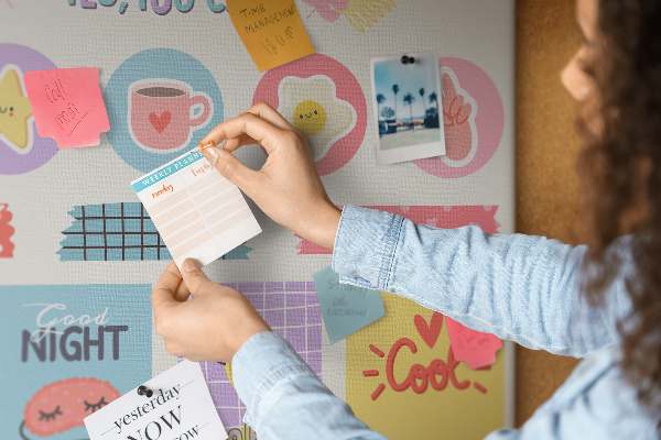 Cork board School planner