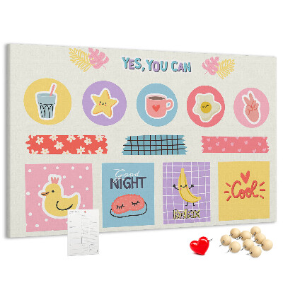 Cork board School planner