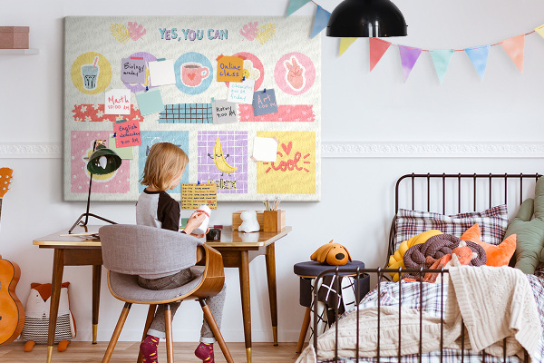 Cork board School planner