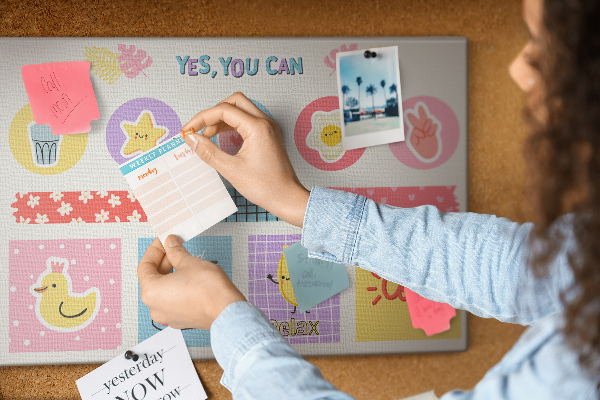 Cork board School planner