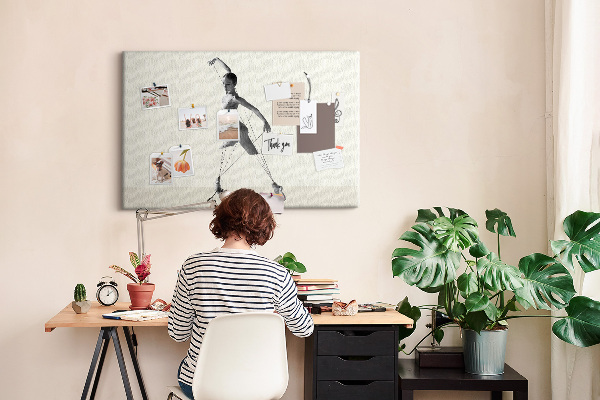 Cork display board Ballerina