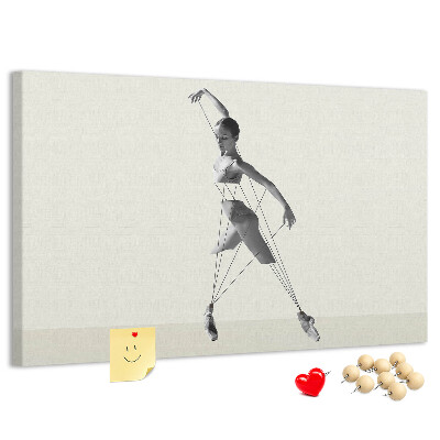 Cork display board Ballerina