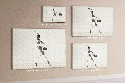 Cork display board Ballerina
