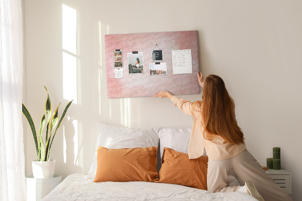 Cork board Pink marble