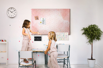 Cork board Pink marble