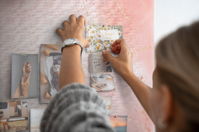 Cork board Pink marble