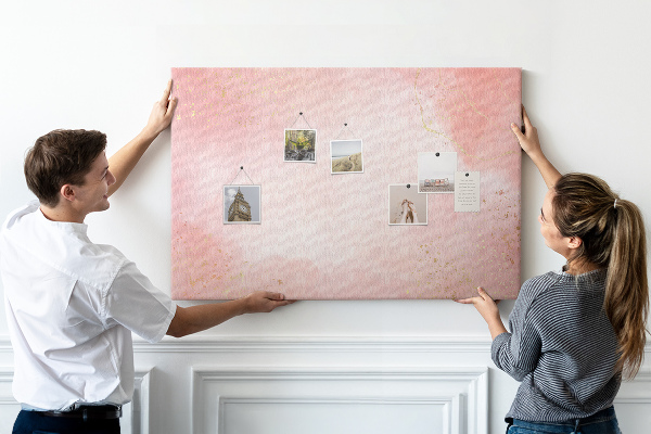 Cork board Pink marble
