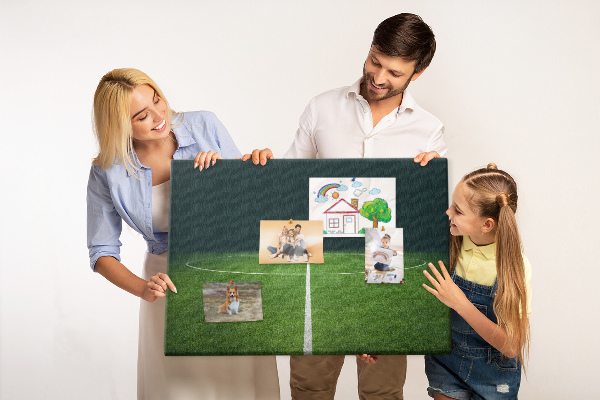 Cork memo board Football pitch