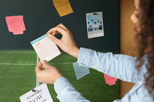 Cork memo board Football pitch