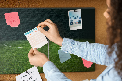 Cork memo board Football pitch