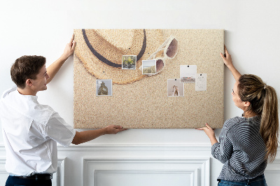 Cork display board Holiday trip