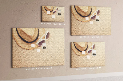 Cork display board Holiday trip