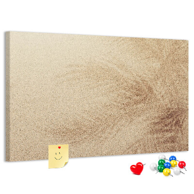 Cork memo board Palm leaves