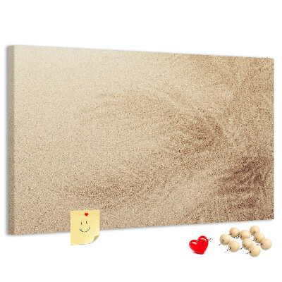 Cork memo board Palm leaves