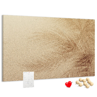 Cork memo board Palm leaves