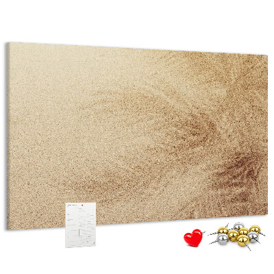 Cork memo board Palm leaves