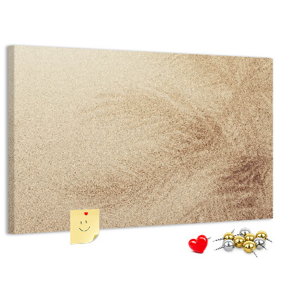 Cork memo board Palm leaves