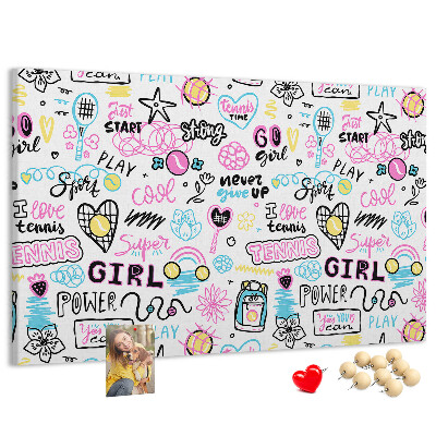 Cork board Doodle pattern