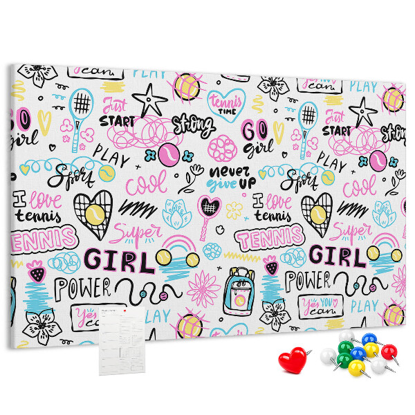 Cork board Doodle pattern