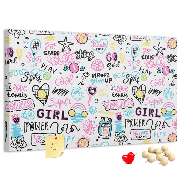 Cork board Doodle pattern