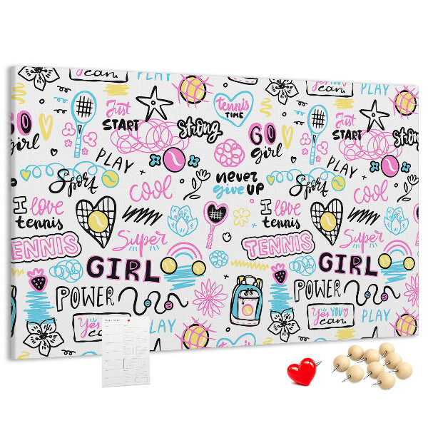 Cork board Doodle pattern