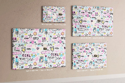 Cork board Doodle pattern