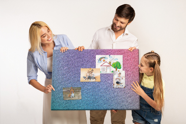 Cork display board Gradient pattern