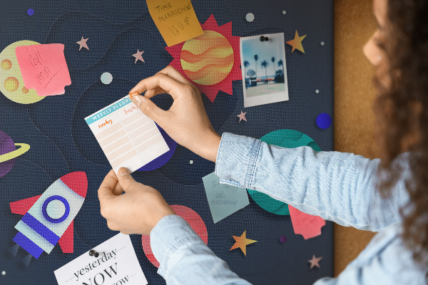 Cork memo board Children's space