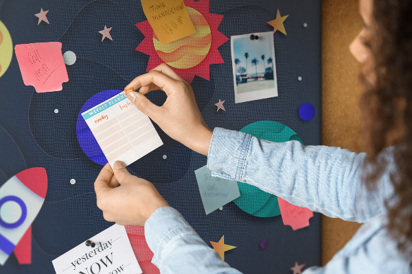 Cork memo board Children's space