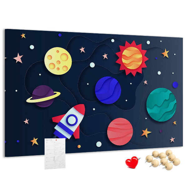 Cork memo board Children's space