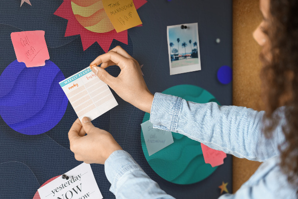 Cork memo board Children's space