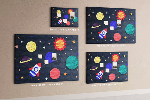 Cork memo board Children's space
