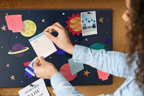 Cork memo board Children's space