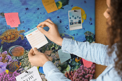 Cork board Underwater life