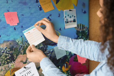 Cork board Underwater life