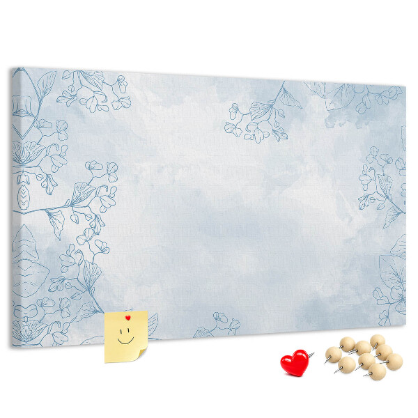 Cork display board Plant sketch