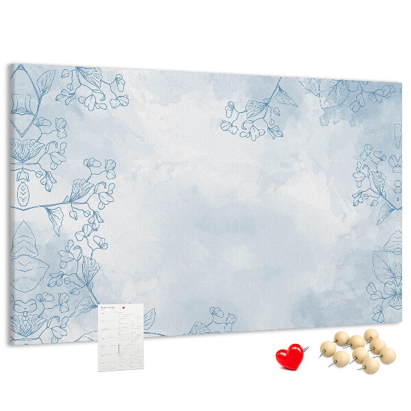 Cork display board Plant sketch