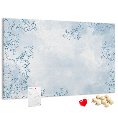 Cork display board Plant sketch