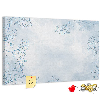Cork display board Plant sketch