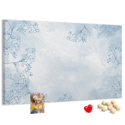 Cork display board Plant sketch