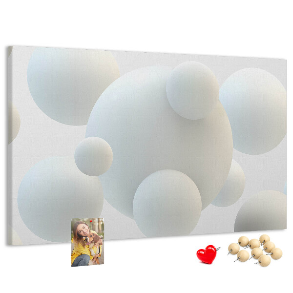 Cork memo board Balls abstraction